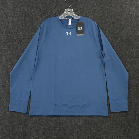 Under Armour Meridian Shirt Men's Large Blue UA Cold Weather Training NWT - Picture 1 of 10